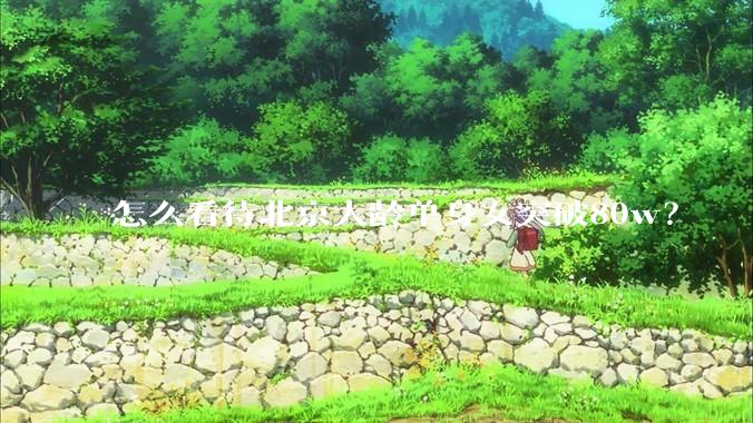 怎么看待北京大龄单身女突破80w？